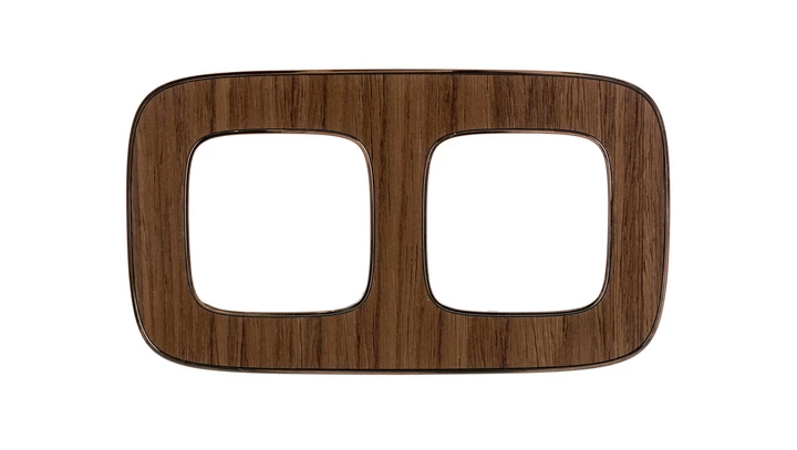 VALENA ALLURE Ramka podwójna orzechowy 754462