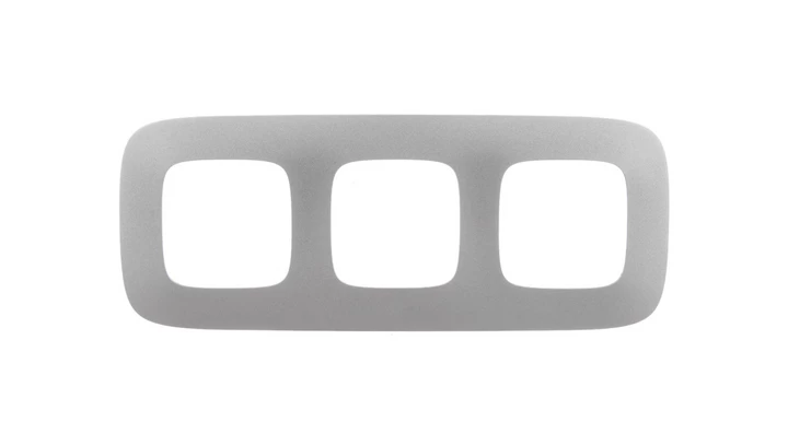 VALENA ALLURE Ramka potrójna aluminium 754393