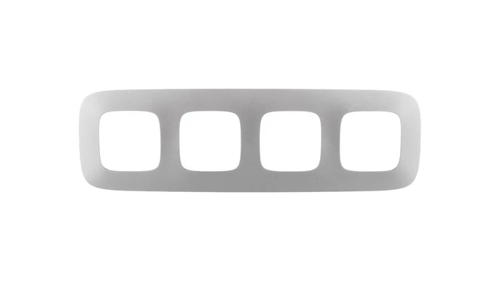 VALENA ALLURE Ramka poczwórna aluminium 754394