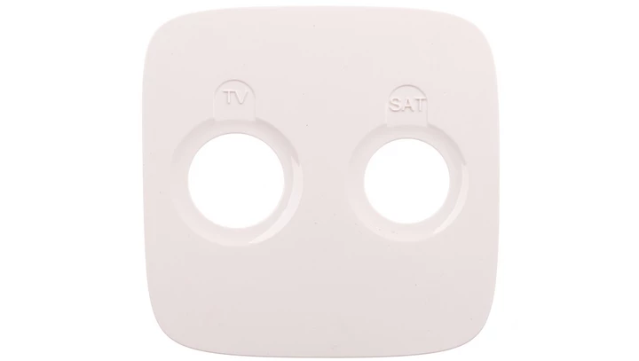 VALENA ALLURE Plakietka gniazda antenoweego tv-sat końcowego lub przelotowego lub zakończeniowego biały 754825