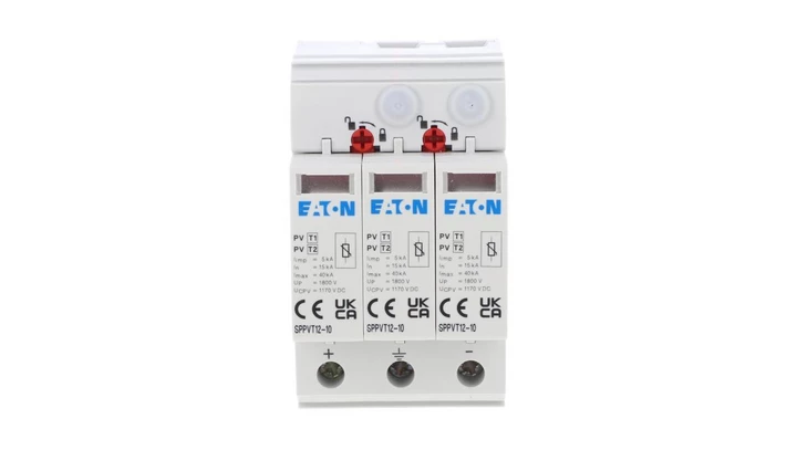 Ogranicznik przepięć B+C Typ T1+T2 2P+N 15kA 3,7kV 1000V DC SPPVT12-10-2+PE 177256