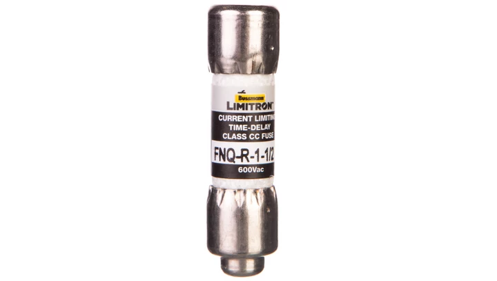 Wkładka bezpiecznikowa cylindryczna 10x38mm 1,5A 600V AC, klasa CC, zwłoczna FNQ-R-1-1-2