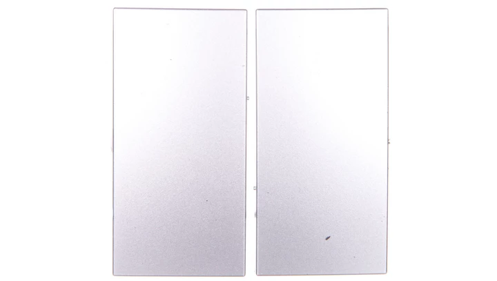 Simon 54 Klawisz podwójny do łaczników/przycików srebrny matowy DKW5/43