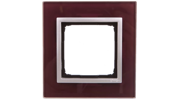 Simon 54 Nature Ramka pojedyncza szkło KUSZĄCA ŚLIWKA DRN1/89