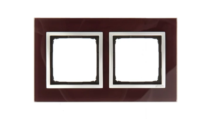 Simon 54 Nature Ramka podwójna szkło KUSZĄCA ŚLIWKA DRN2/89