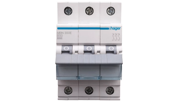 Wyłącznik nadprądowy 3P B 50A 6kA AC MBN350E