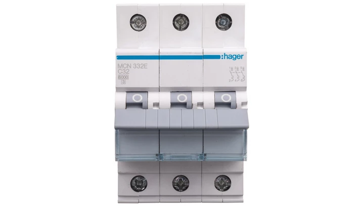 Wyłącznik nadprądowy 3P C 32A 6kA AC MCN332E