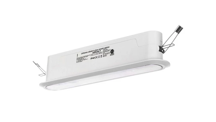 Oprawa awaryjna ARROW P LED 3W 1h jednozadaniowa AT biała ARPS/3W/E/1/SE/AT/WT