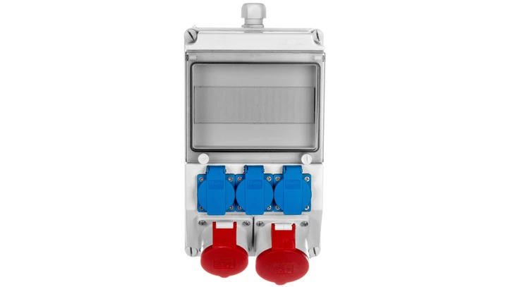 Rozdzielnica stacjonarna 32A 5P + 16A 5P + 3x230V IP44 /bez zabezpieczeń/ 5101245PT