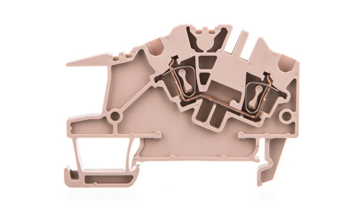 Złączka szynowa szeregowa 2-przewodowa sprężynowa 2,5mm2 beżowa ZDU 2.5 S 1808010000