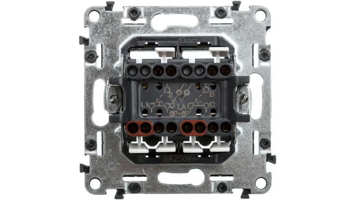 VALENA ALLURE Przycisk podwójny przełączny no/nc 752018