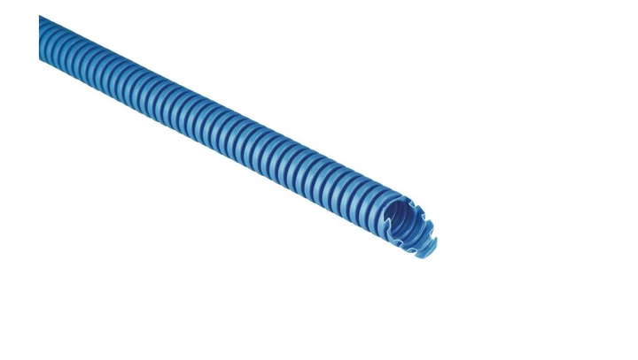Rura karbowana 750N niebieska samogasnąca PV UV fi 32/25 ECTC1532BL /25m/