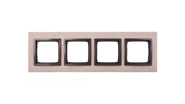 Simon 54 Nature Ramka poczwórna beton - FUNDA MENTE DRN4/93