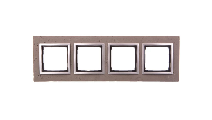 Simon 54 Nature Ramka poczwórna beton - MOKRA ROBOTA DRN4/96