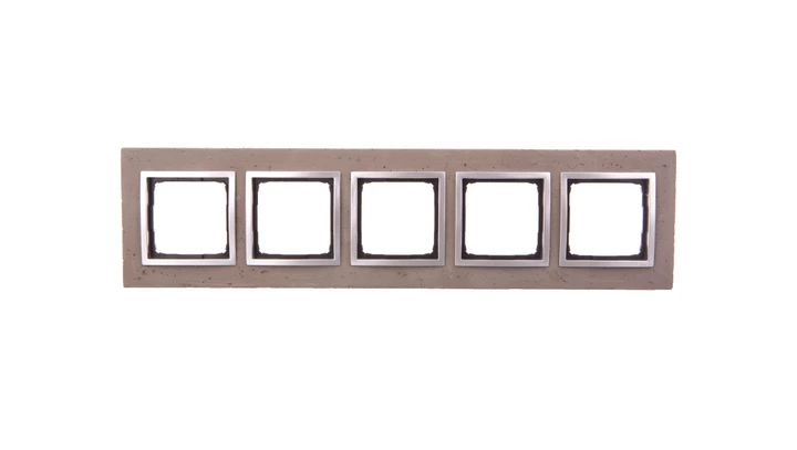 Simon 54 Nature Ramka pięciokrotna beton - BUTTI CEMENTI DRN5/92