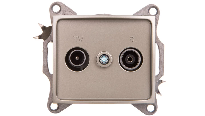 DOMO Gniazdo RTV końcowe szampańskie 011330050 25041