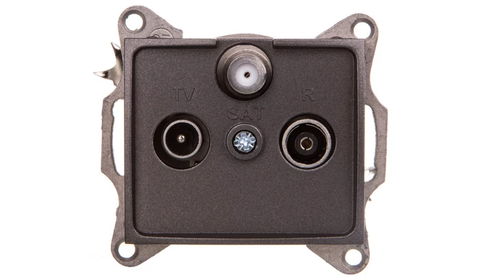 DOMO Gniazdo RTV/SAT końcowe grafit 011350041 24925