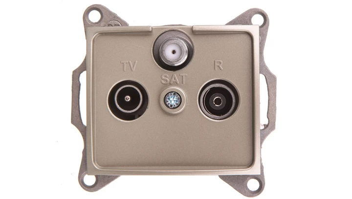 DOMO Gniazdo RTV/SAT końcowe szampańskie 011350050 25043