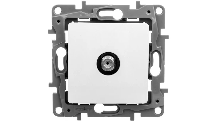 NILOE Gniazdo antenowe TV Typu F 1 dB białe 764550