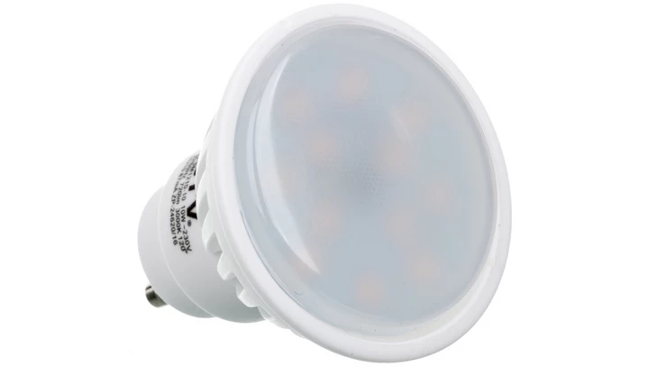 Żarówka LED GU10 10W 720lm 3000K AC180-250V 120st. LD-SM1210-10