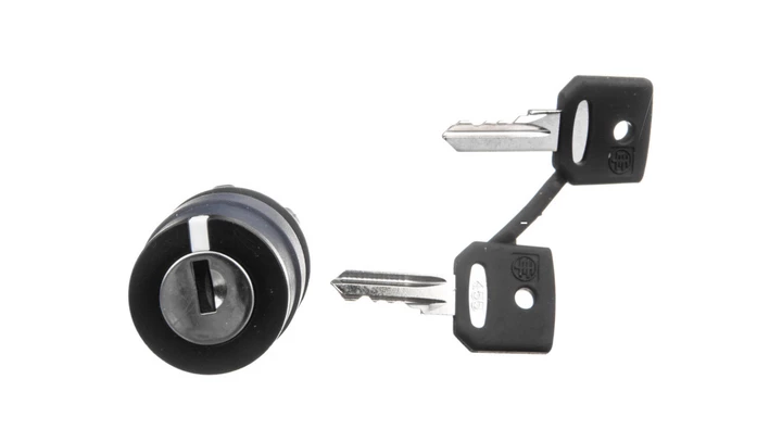 Napęd przełącznika 3 położeniowy z kluczem 455 z samopowrotem środek ZB5AG7