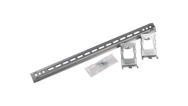 Szyna montażowa 35x15x600mm stal TH35 + zaczepy 24m regulowane 020201