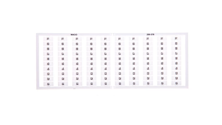 Ramka z oznacznikami 10x 61-70 209-570 /5szt./