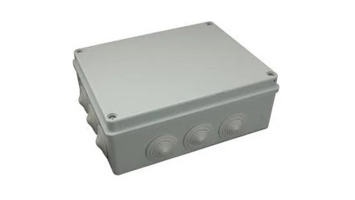 Puszka n/t hermetyczna 240x190x90 12 dławików IP55 szara S-BOX 506