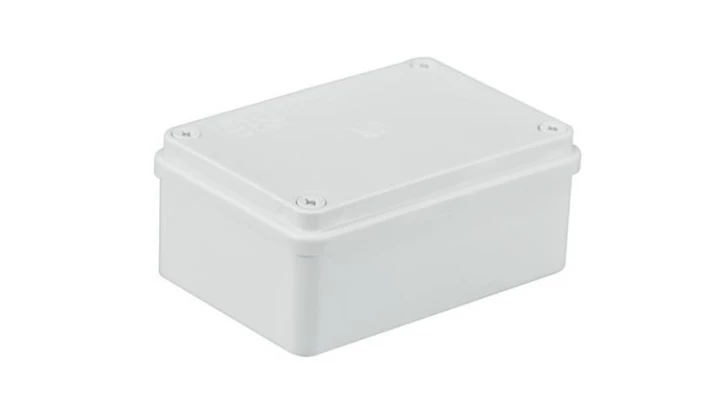 Puszka n/t hermetyczna 120x80x50 bez dławików IP56 biała S-BOX 216B