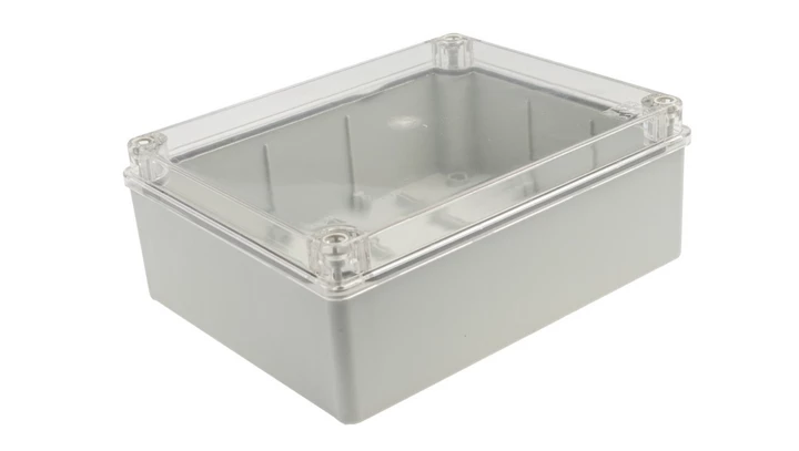 Puszka n/t hermetyczna 240x190x190 bez dławików IP56 pokrywa przezroczysta S-BOX 516-P