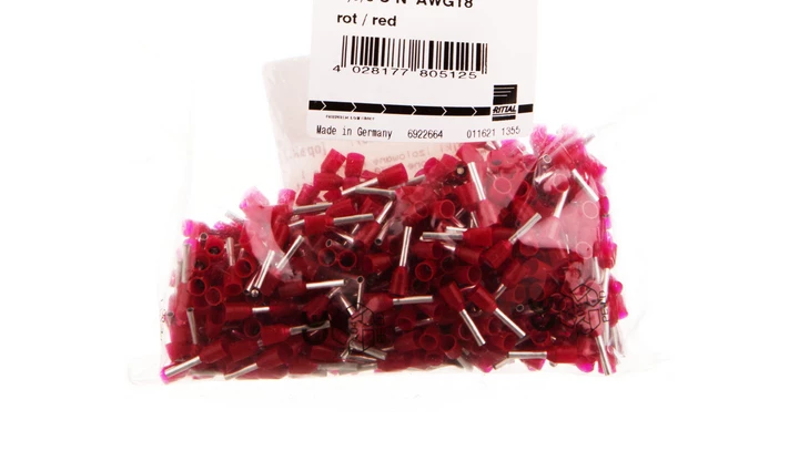 Tulejki izolowane na rolce 1mm2 czerwone 4050.744 /500szt./