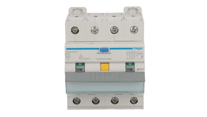 Wyłącznik różnicowo-nadprądowy RCBO 4P B32A 0,03A Typ A 6kA RCBO ADM432C