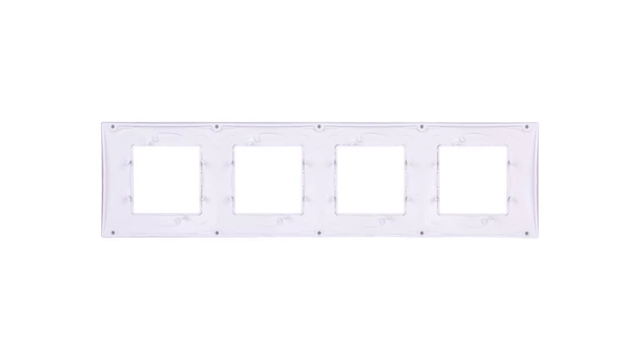Unica Plus Ramka poczwórna szary pozioma MGU6.008.865