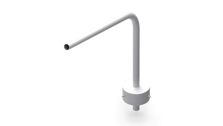 OG Wysięgnik lampowy na słup żerdziowy fi 48,3 mm 120stopni fi263 40620102