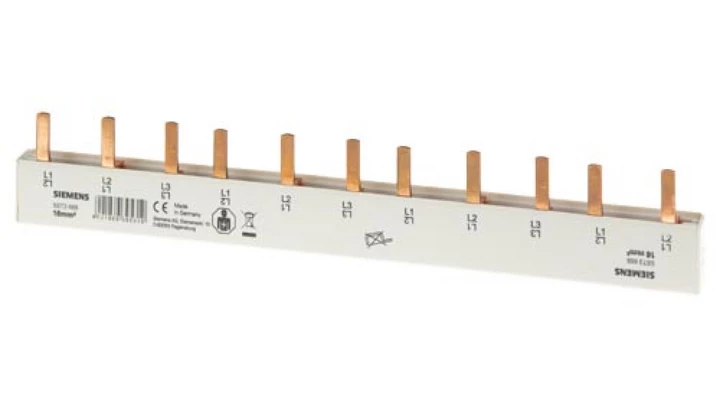 Szyna łączeniowa 3P 16mm2 sztyftowa 11 modułowa (dla RCCV 3+N z lewej strony) pełna izolacja5ST3668 /10szt./