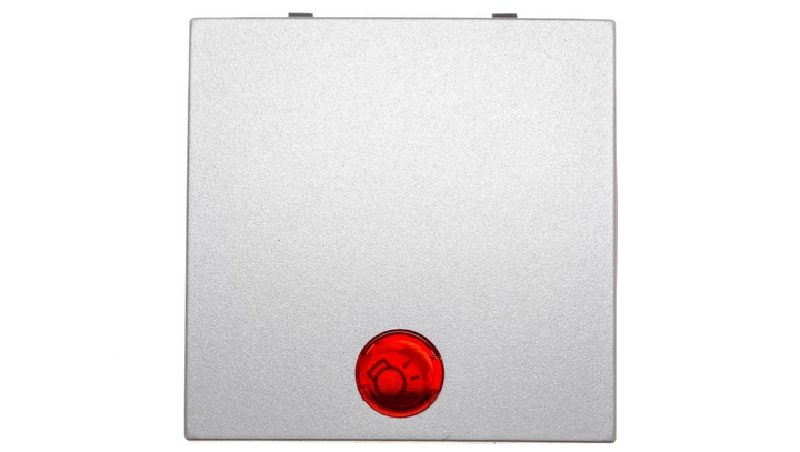 Klawisz z soczewką przycisk 1x srebro tworzywo 16211404