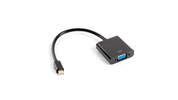 Adapter mini DisplayPort 1.2 - VGA 0,1m biały AD-0006-BK