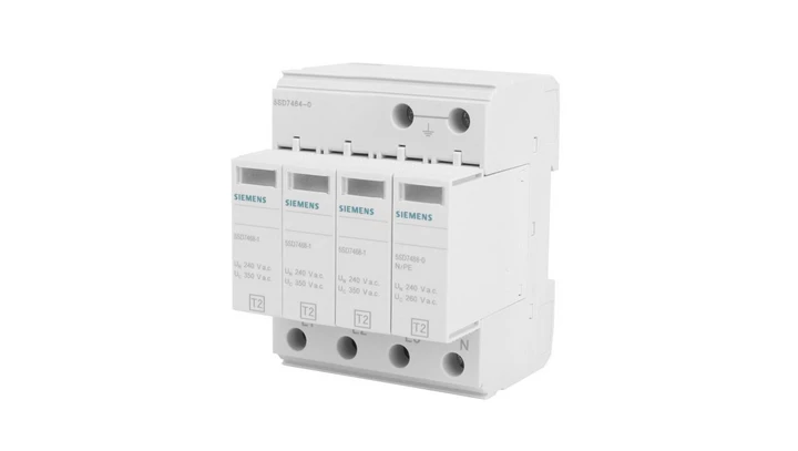 Ogranicznik przepięć Typ T2 3P+N Uc 350V 20kA TN-S SENTRON 5SD7464-0