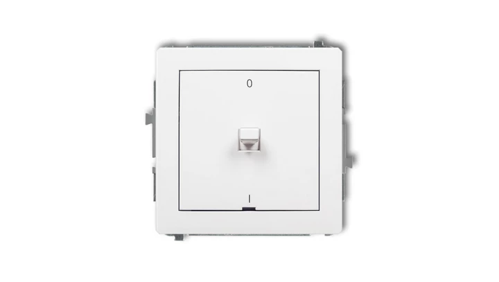 DECO Łącznik dwubiegunowego w stylu amerykańskim biały DWPUS-9