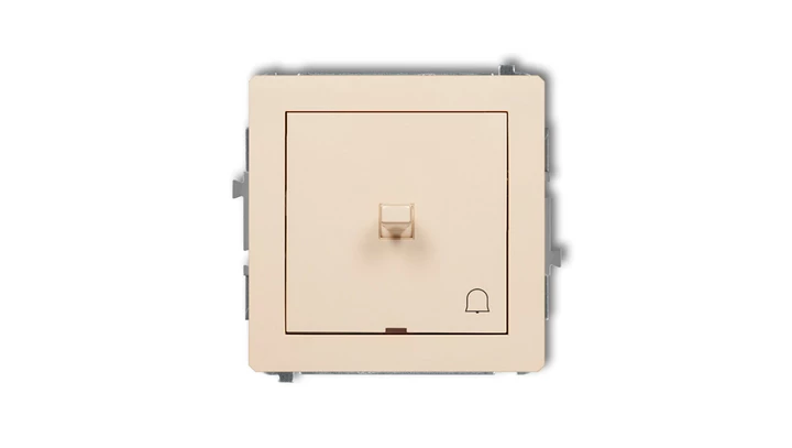 DECO Przycisk /dzwonek/ w stylu amerykańskim beżowy 1DWPUS-4