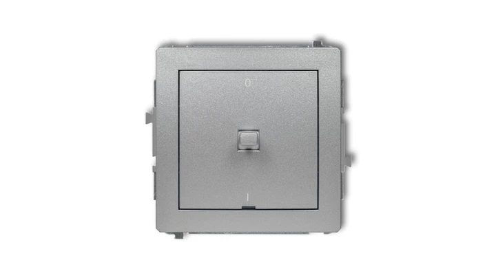 DECO Łącznik dwubiegunowego w stylu amerykańskim srebrny metalik 7DWPUS-9