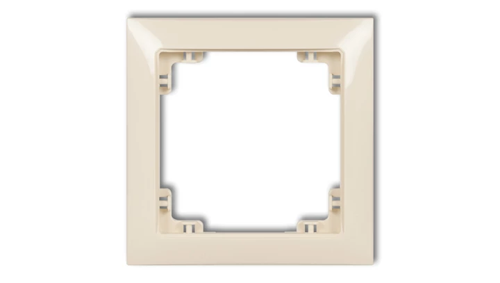 DECO Ramka uniwersalna pojedyncza z tworzywa DECO Soft beżowy 1DRSO-1