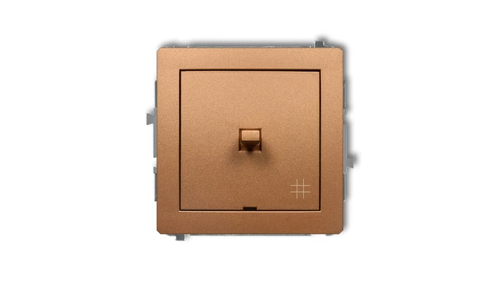 DECO Łącznik krzyżowy w stylu amerykańskim złoty metalik 8DWPUS-6