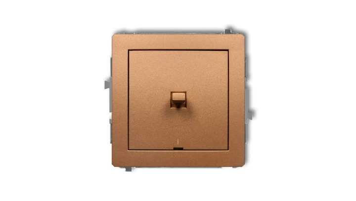 DECO Łącznik dwubiegunowego w stylu amerykańskim złoty metalik 8DWPUS-9