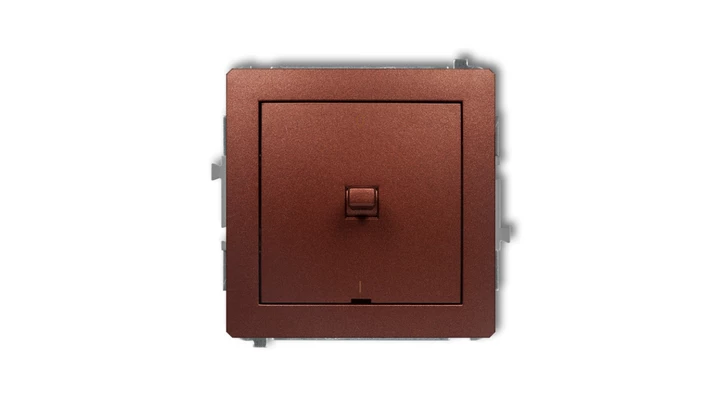 DECO Łącznik dwubiegunowego w stylu amerykańskim brązowy metalik 9DWPUS-9