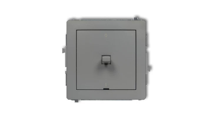 DECO Łącznik dwubiegunowego w stylu amerykańskim szary mat 27DWPUS-9