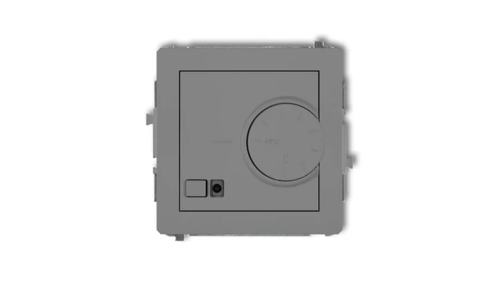 DECO Regulator elektroniczny temperatury z czujnikiem podpodłogowym szary mat 27DRT-1