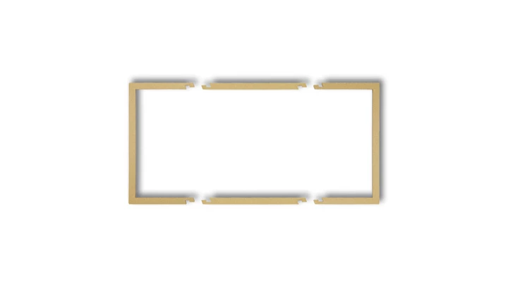 Ramka wypełniająca podwójna serii DECO złoty 29DRW-2