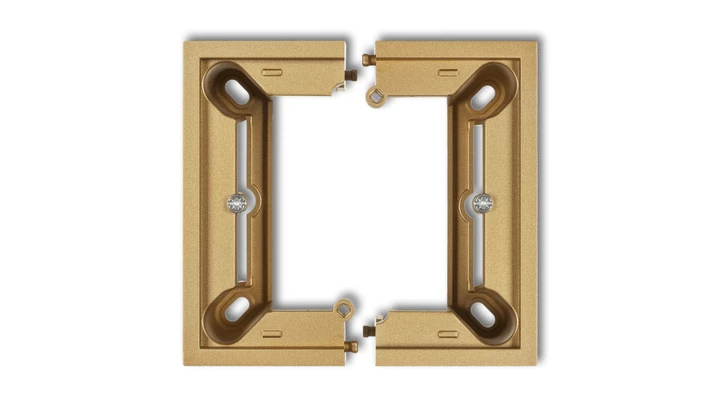 DECO Puszka natynkowa pojedyncza, składana DECO złoty 29DPU-1 PU-DE-06-01-29-00-00