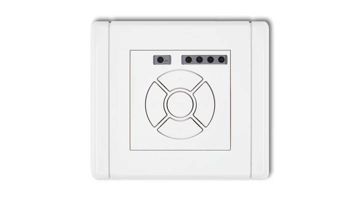 FLEXI Elektroniczny sterownik roletowy (przycisk centralny/dodatkowy) biały FSR-6